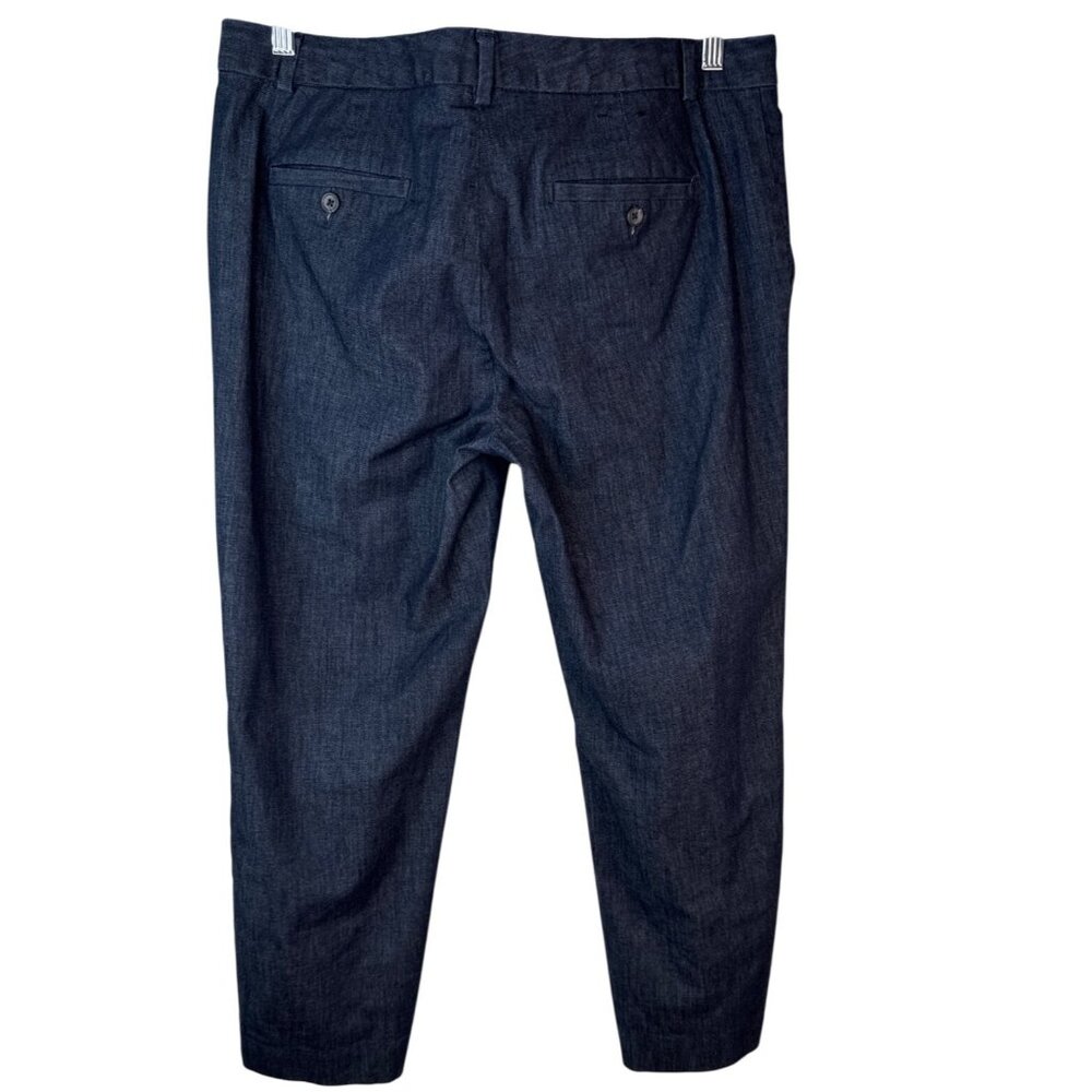 Banana Republic Size 31/12 Womens Avery Blue Slim Fit Trousers Cotton Blend - Picture 3 of 12
